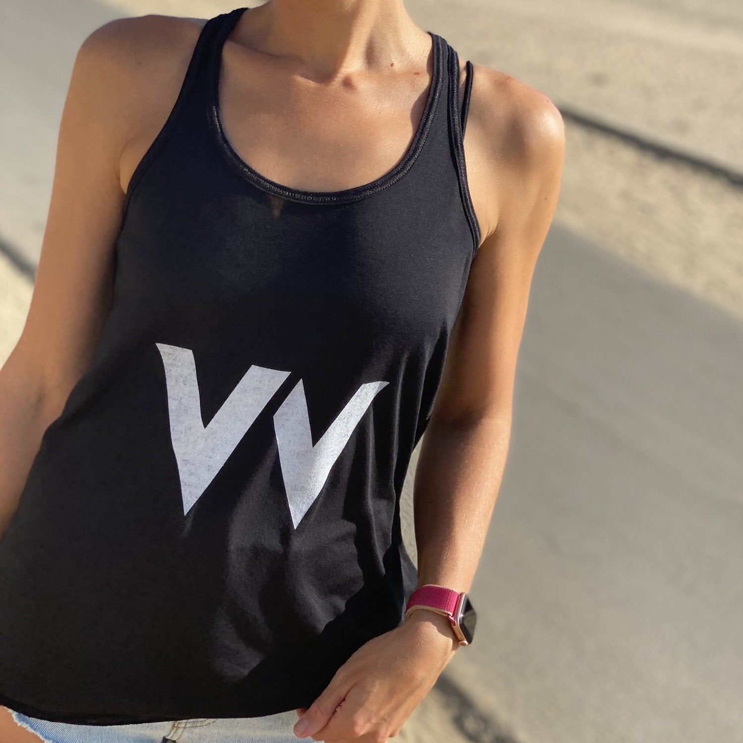 Women's flowy racerback clearance tank